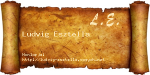 Ludvig Esztella névjegykártya